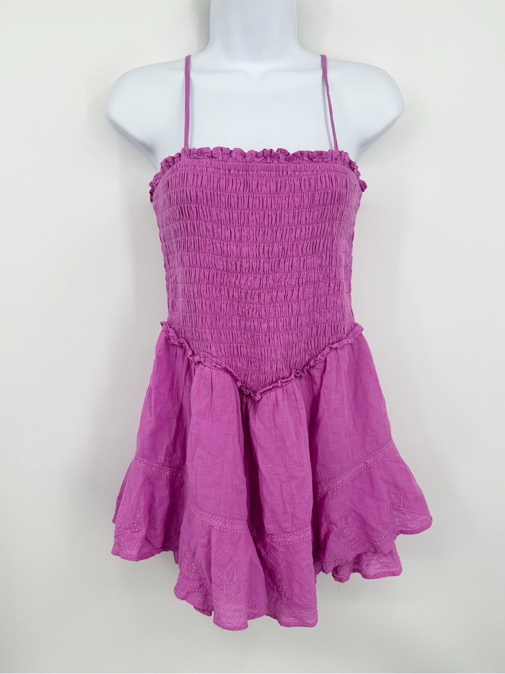 American Eagle Outfitters Pink Boho Romper Size Medium Whimsical Fairy